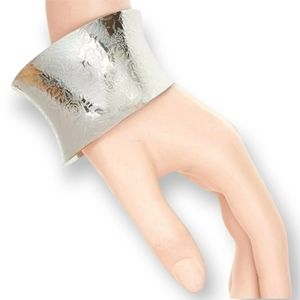 Silver Tone 2" Filigree Bangle Cuff